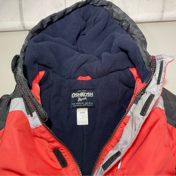 Osh Kosh B’gosh Jacket Boys Size 24M Full Zip Hooded - Picture 2 of 7